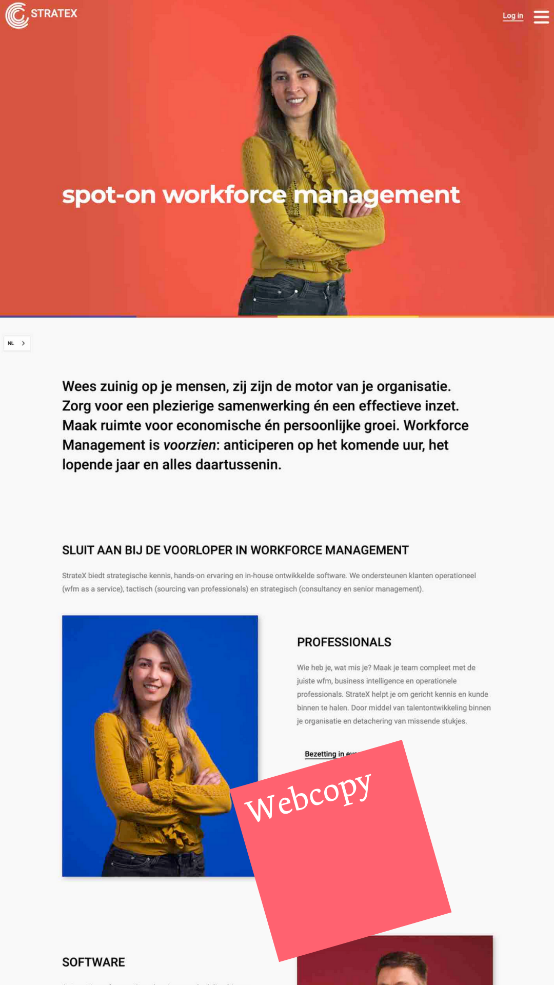 Stratex.nl website